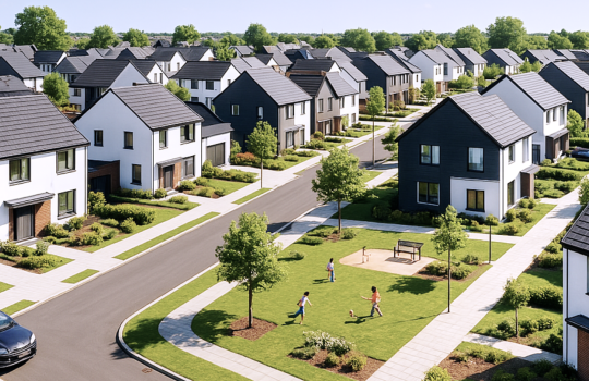 Image depicting a new housing estate
