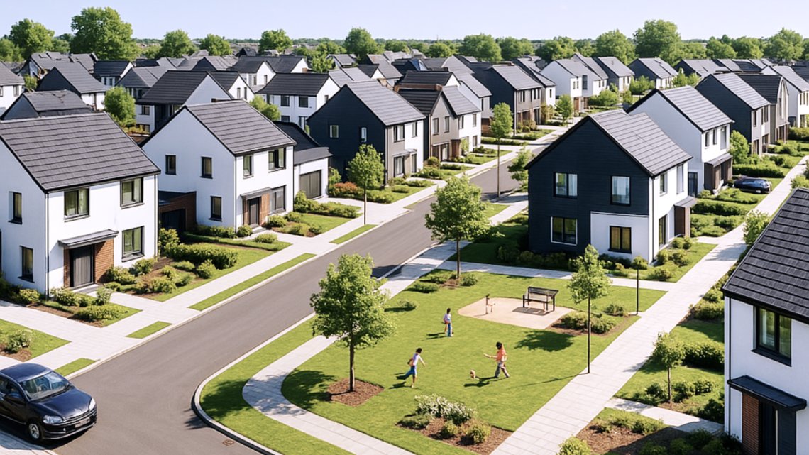 Image depicting a new housing estate