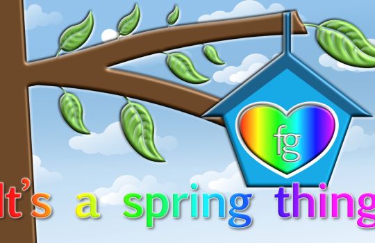 An illustration depicting a bird house in a tree during the early stages of spring, symbolising moving to a new home (nest) and starting anew.