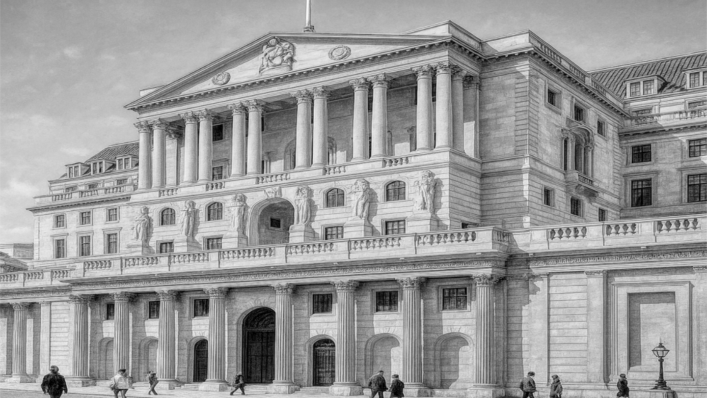 Drawing of the Bank of England